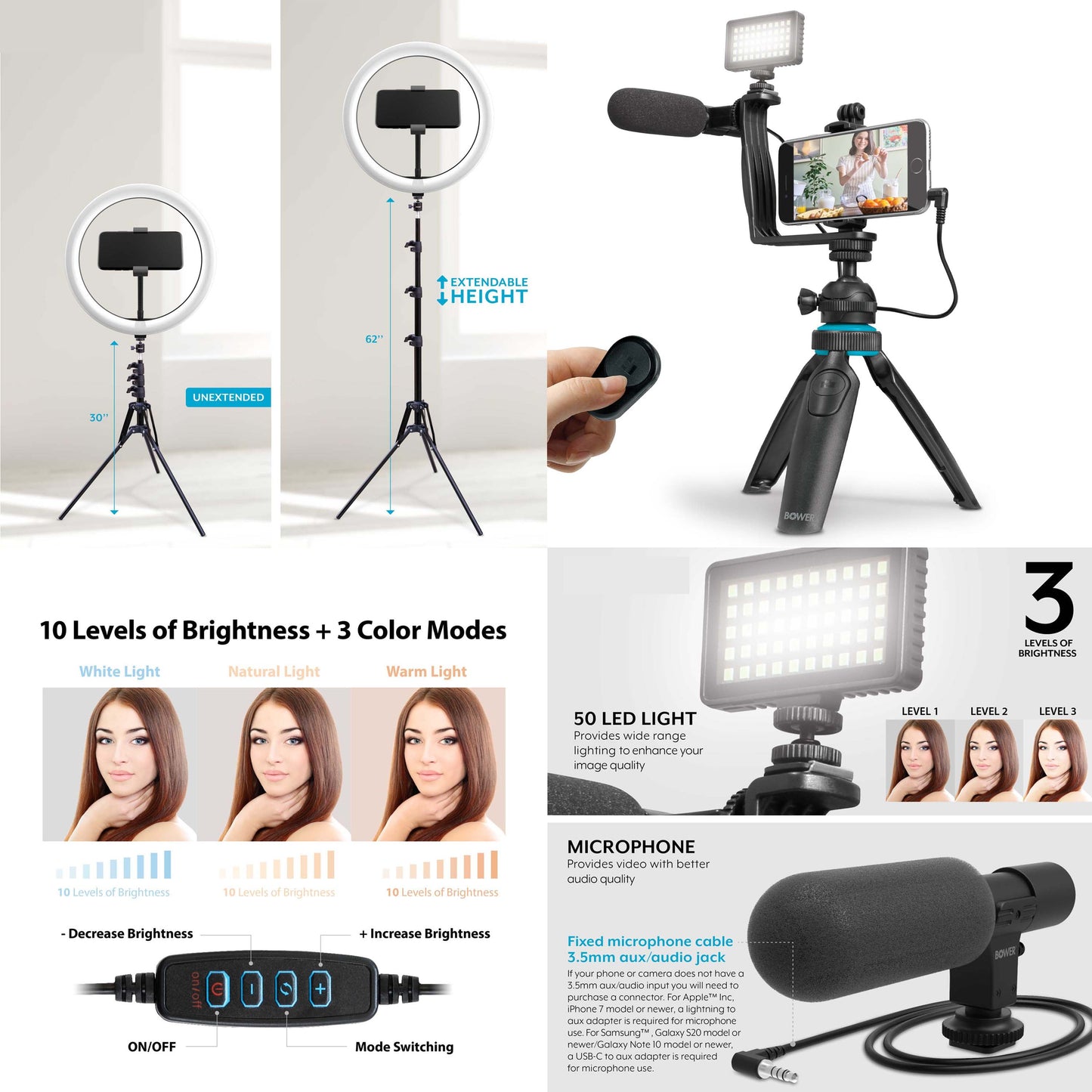 Ultimate Ring Light Studio Vlogger Kit Bundle