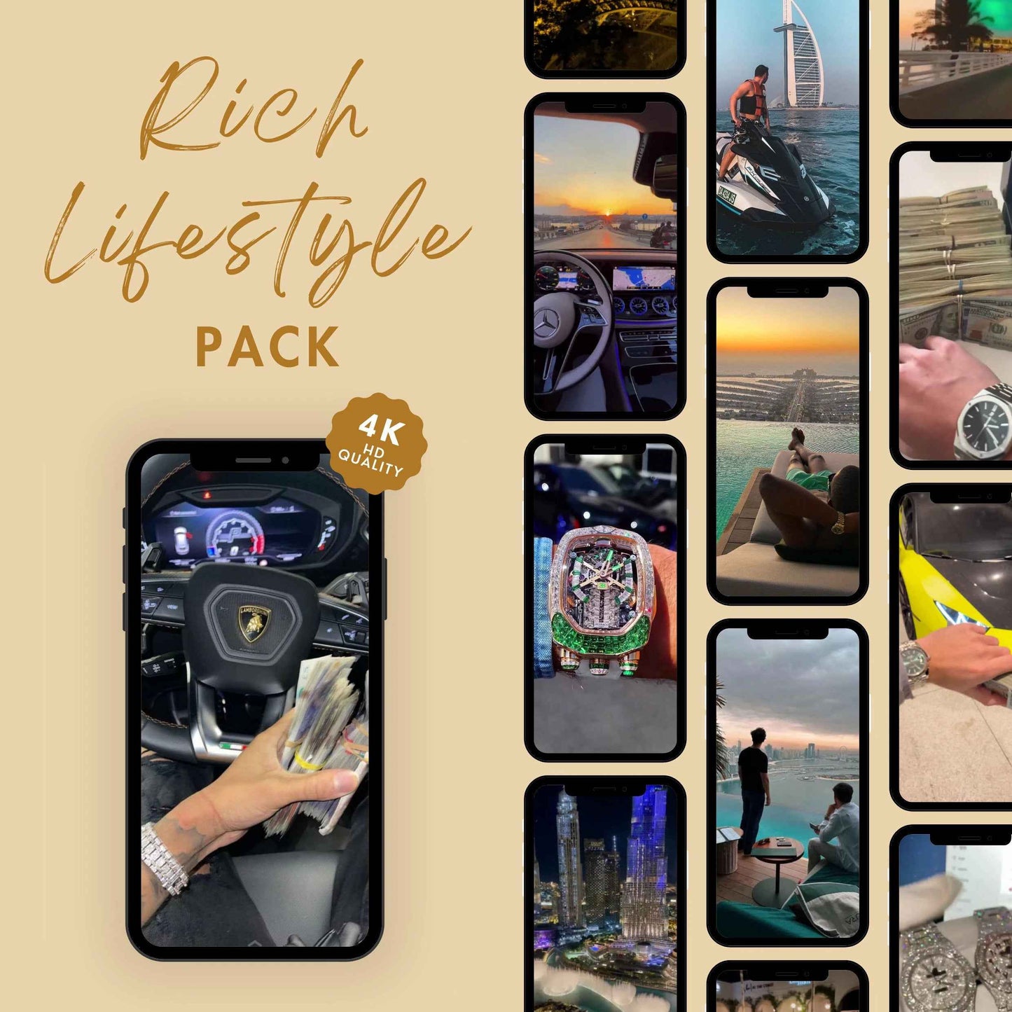14,000+ Viral Luxury Rich Lifestyle Videos Reels, Cars, Yacht, Plane, Millionaire, Tiktok, Instagram, Youtube, Digital Marketing, MRR, PLR