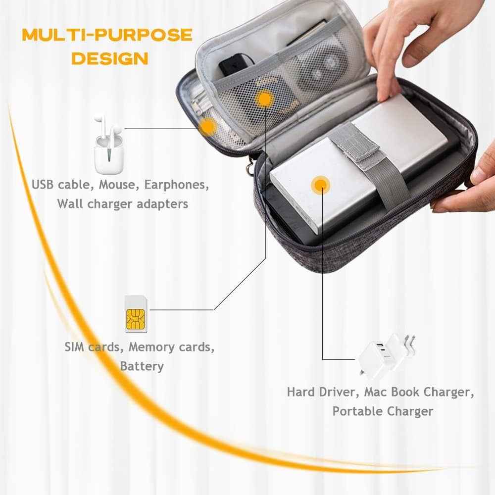 Electronic Organizer Bag Cable Organizer Travel Cord Organizer Case Pouch Portab
