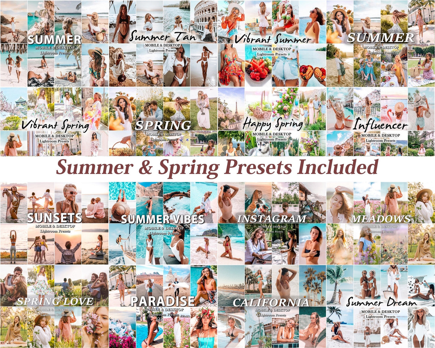 2000 MEGA Lightroom PRESETS Bundle, Spring Summer Travel Presets, Aesthetic Moody Mobile and Desktop Influencer Presets, Outdoor Nature