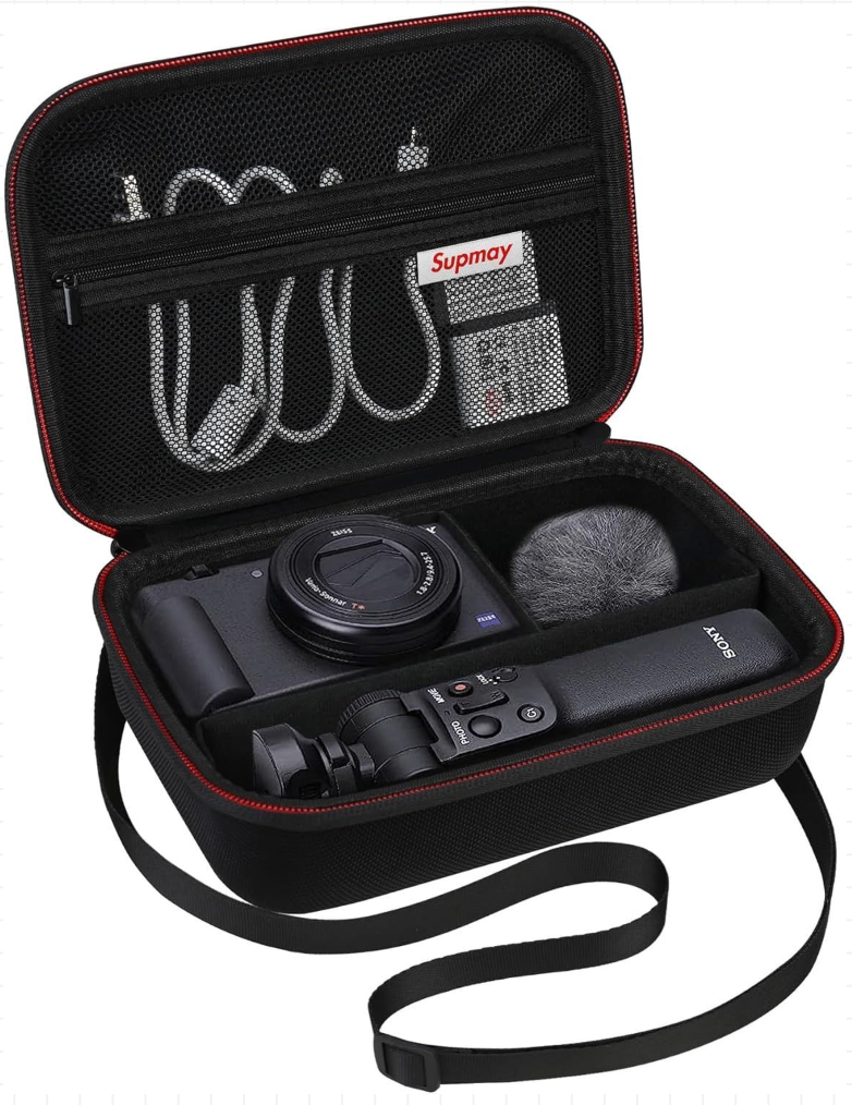 Hard Travel Case for Sony ZV-1F / ZV-1 / II Digital Camera, Black - Luxe Haus Studio