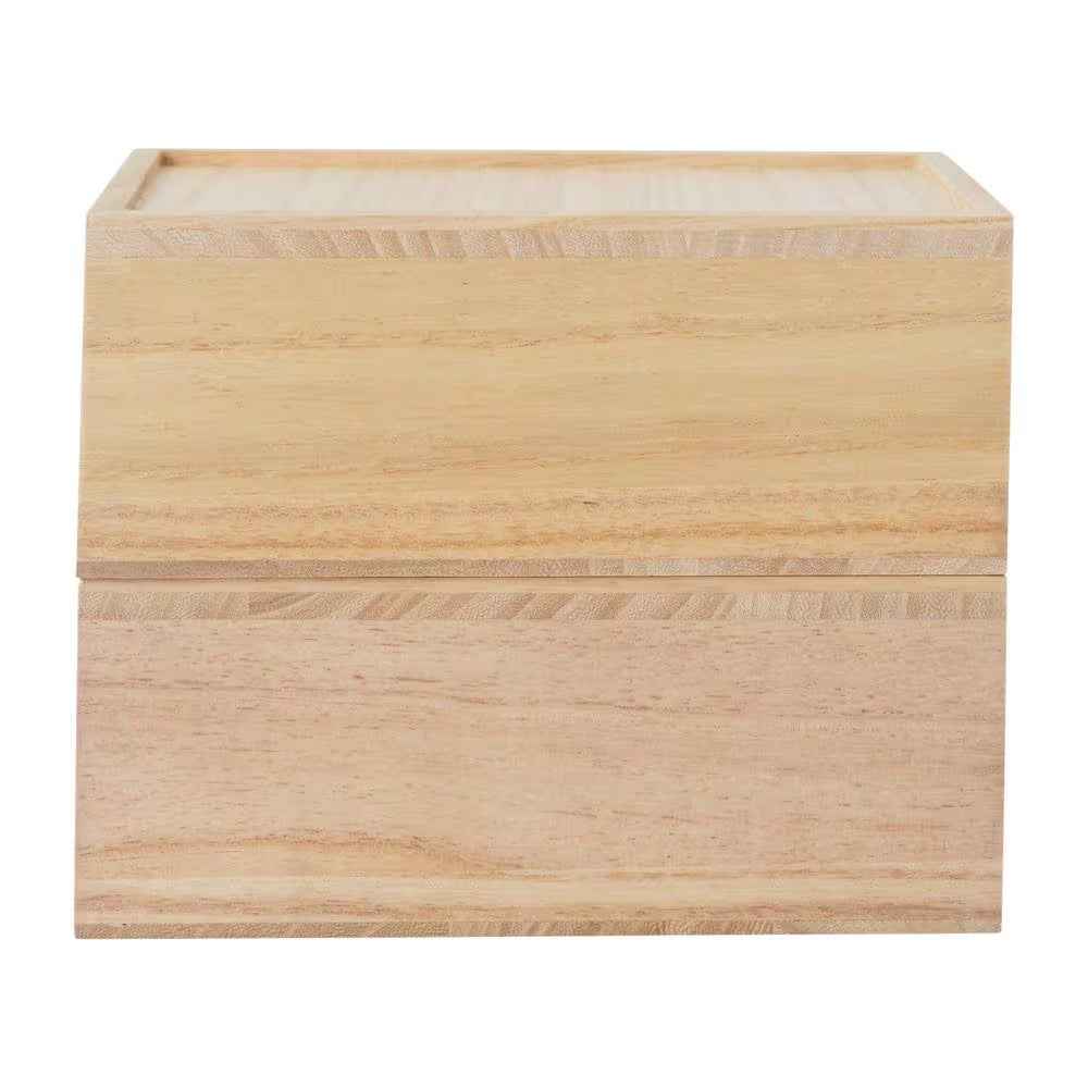 Light Natural Desk Organizer Set of 2