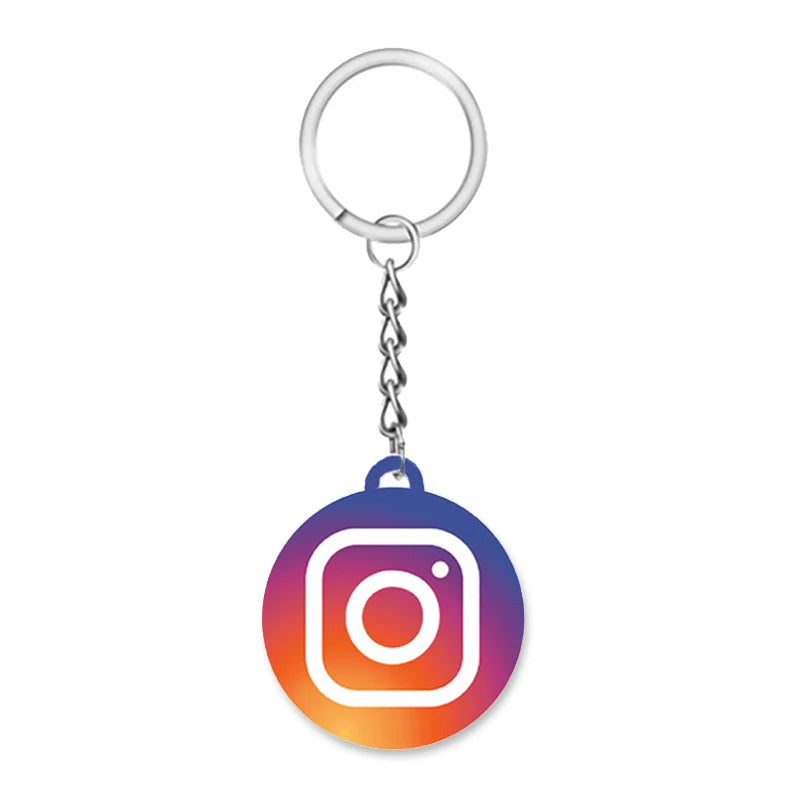 Instagram NFC Epoxy Tag NFC Key Tag Proximity 13.56Mhz RFID Keychain for Increase Followers