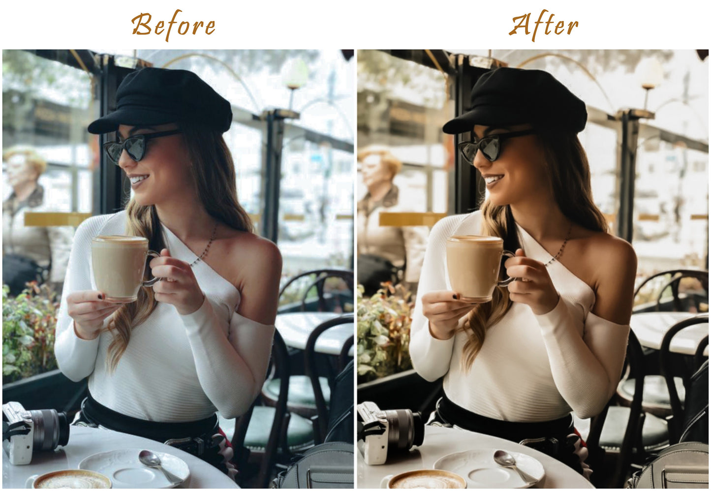24 ELEGANT Presets, Lightroom Presets, Retro Vintage Presets, Creamy Presets, Aesthetic Presets, Mobile Presets Desktop Warm Classy Presets