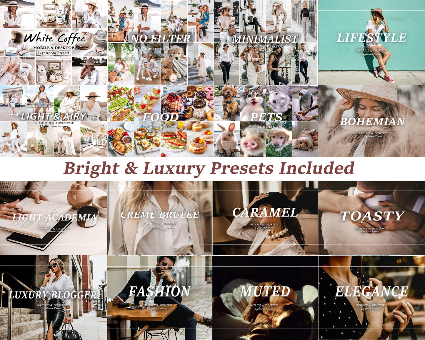 2000 MEGA Lightroom PRESETS Bundle, Spring Summer Travel Presets, Aesthetic Moody Mobile and Desktop Influencer Presets, Outdoor Nature