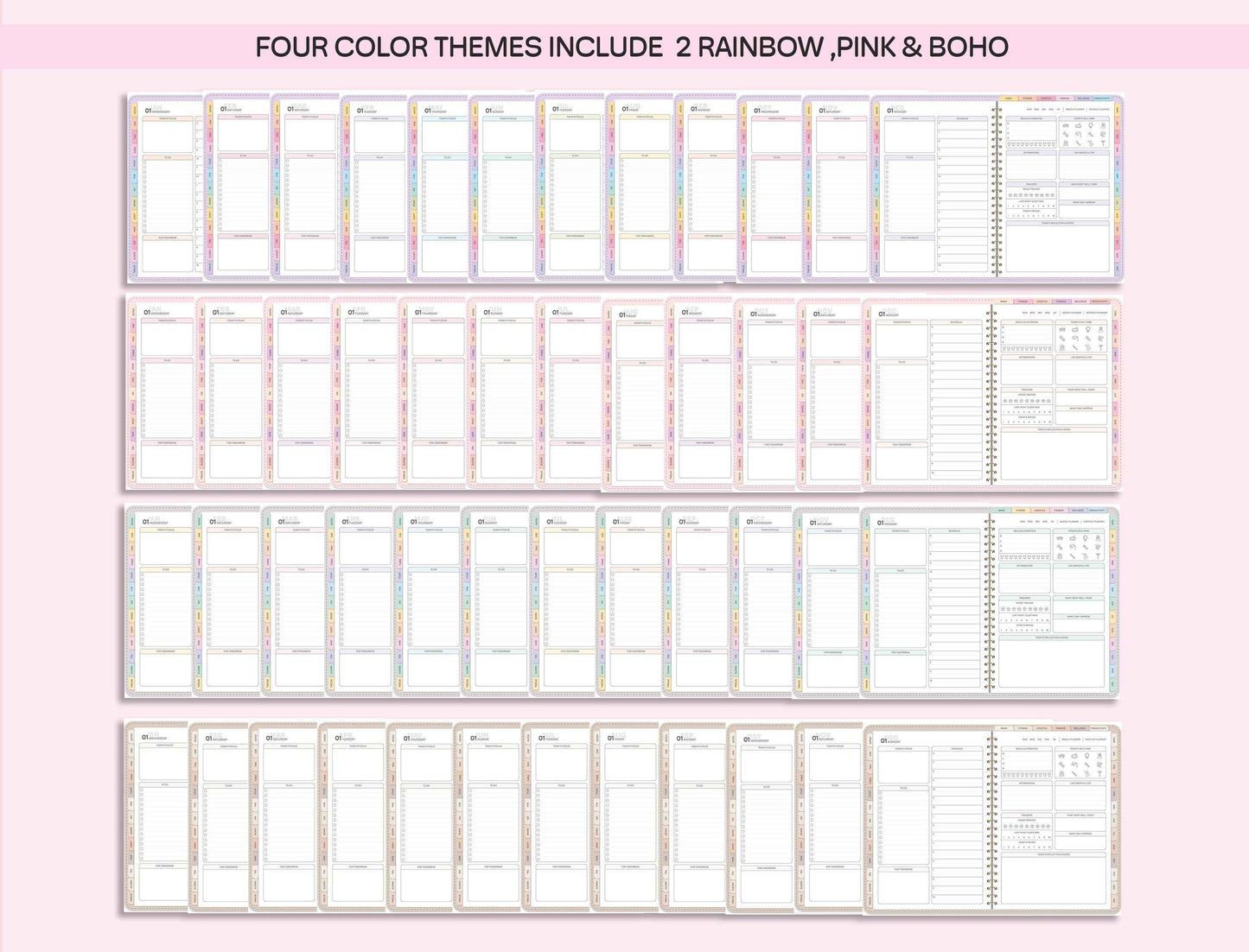 All-In-One Digital Planner 2025, 2026, 2027, Digital Planner, Digital Journal, Digital Goodnotes Template, Weekly, Daily Planner, Notability