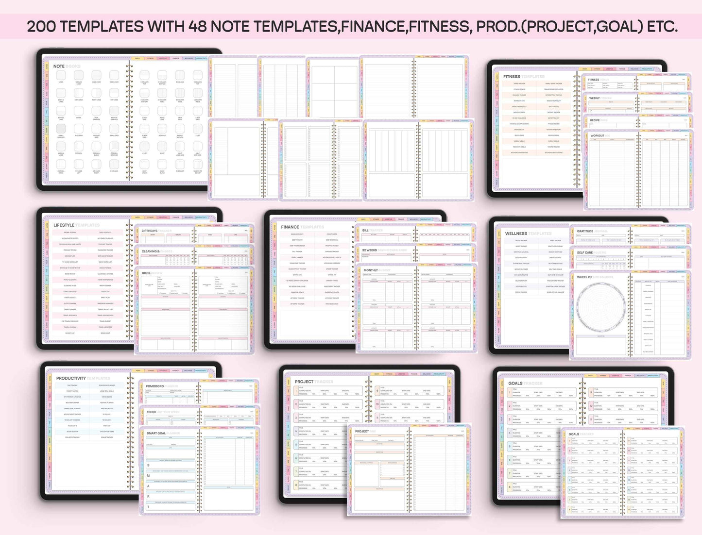All-In-One Digital Planner 2025, 2026, 2027, Digital Planner, Digital Journal, Digital Goodnotes Template, Weekly, Daily Planner, Notability