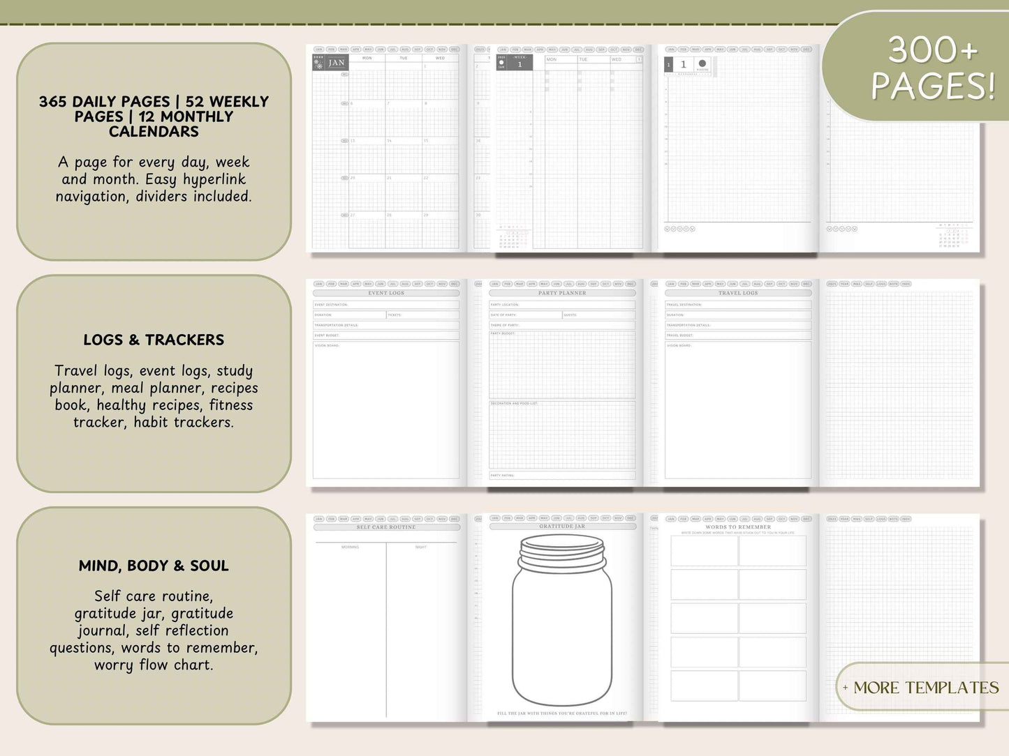 Digital Hobonichi 2025 Planner | Japanese/English Yume Planner | Techo Cousin Digital Planner | MON Start | Notability Planner | Full Year