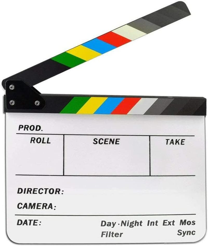 Director Movie Video Slate Clapboard Film Movie Clapper Board Color Clap Stick