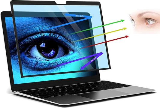 For Macbook Air Screen Protector 13 Inch 2021 Anti-Glare Anti-Blue Light Screen Filter,Eye Protection Blue Light Blocking Filter for Macbook Air 13" (2021-2018) with Touch ID M1 A2337 A1932 A2179