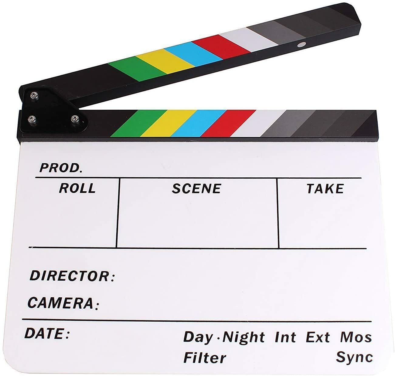 Director Movie Video Slate Clapboard Film Movie Clapper Board Color Clap Stick