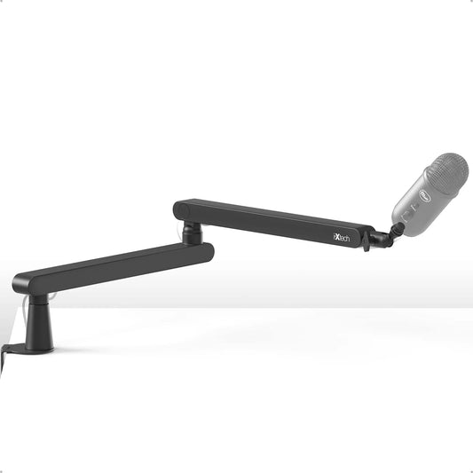 Foldable 360° Low Profile Microphone Stand and Boom, 26.10" X 1.38" X 1.18", 3.74 Lbs