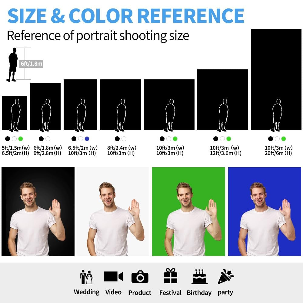 Vlog Streaming Youtube Photography Green Background Screen
