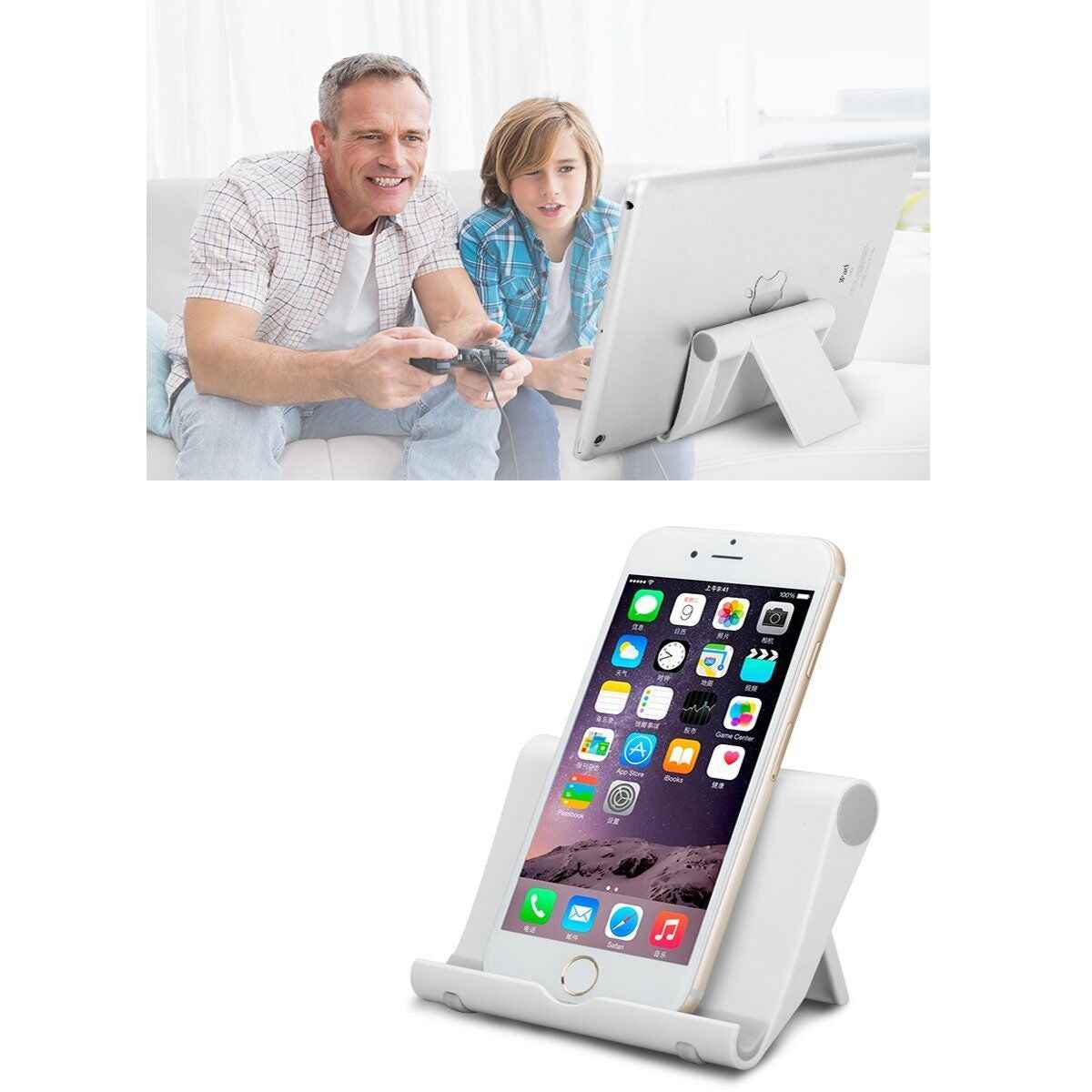 Universal Foldable Cell Phone Desk Stand–Holder Mount Cradle for Phones & Tablet