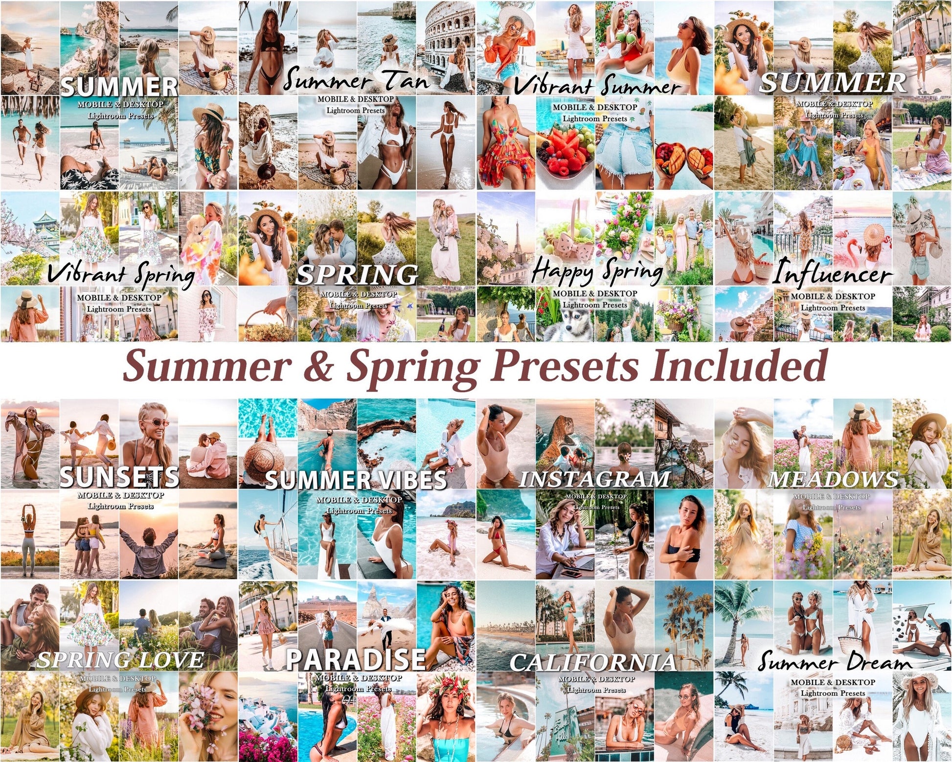 2000 MEGA Lightroom PRESETS Bundle, Spring Summer Travel Presets, Aesthetic Moody Mobile and Desktop Influencer Presets, Outdoor Nature