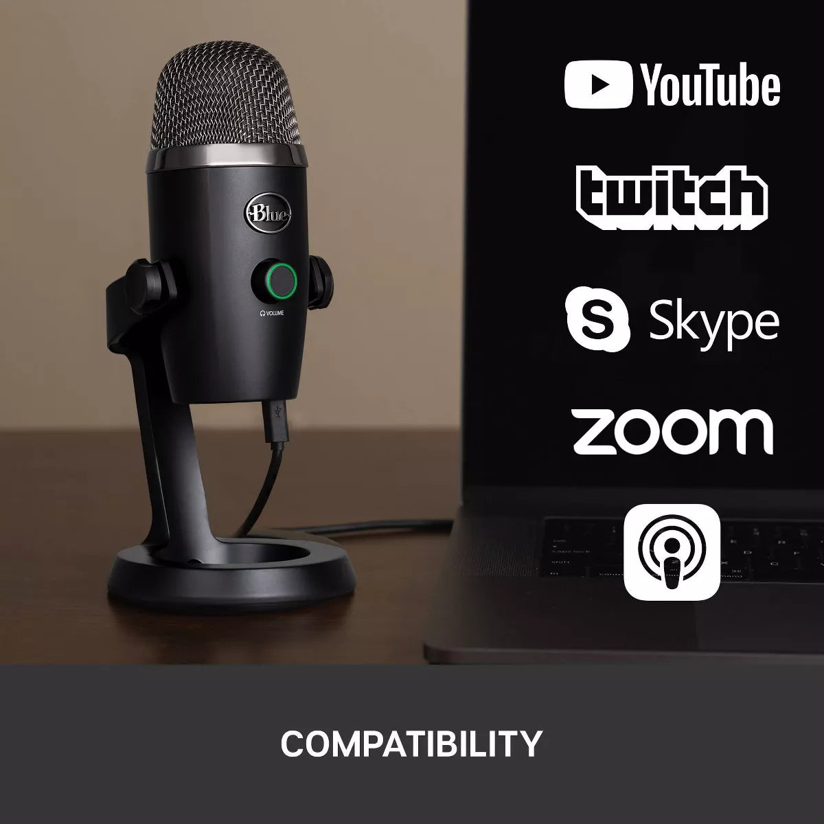 Blue Yeti Nano Premium USB Microphone