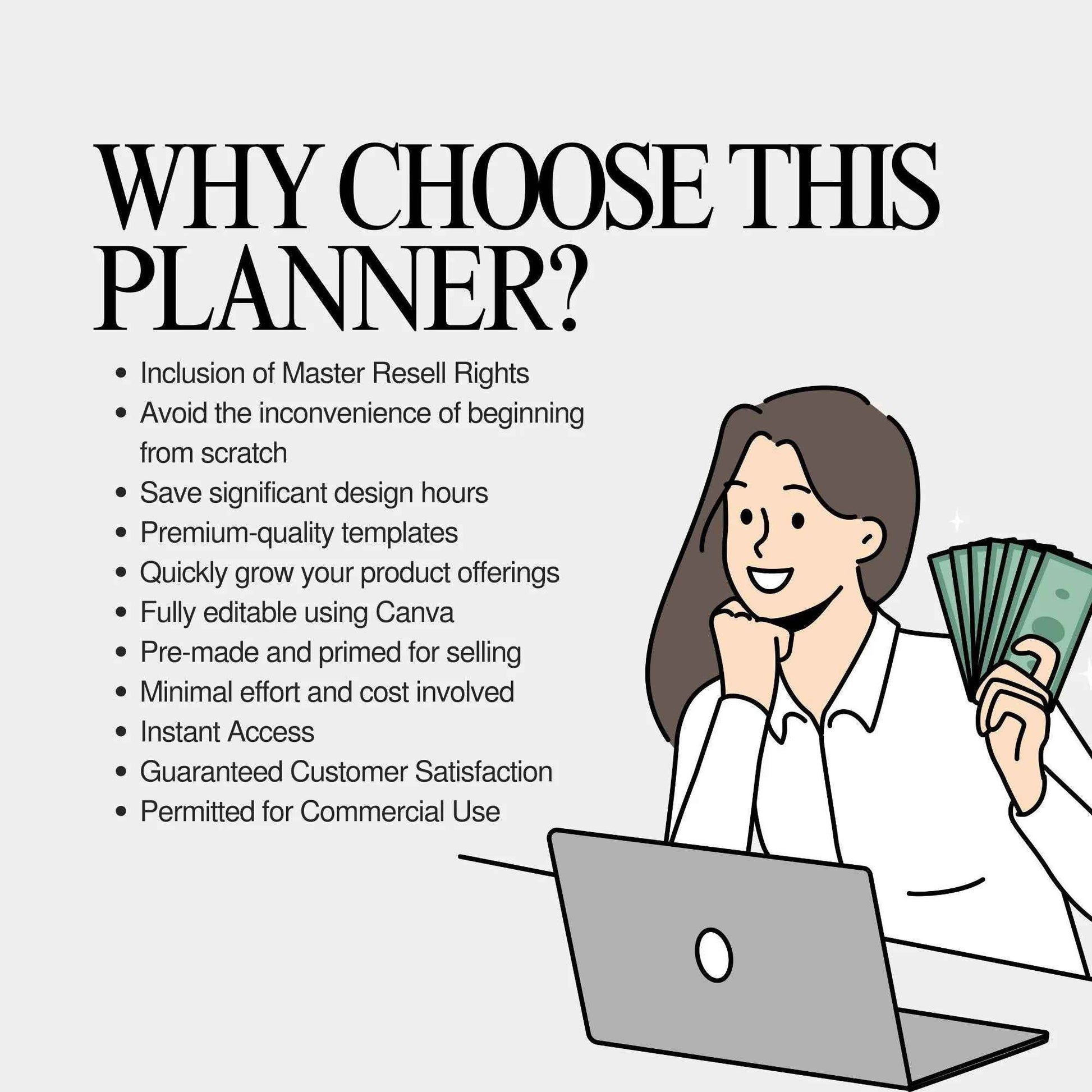 PLR Event Planner, Master Resell Rights, Plr Planner, PLR Digital Products, Resell Planner, Plr Templates, MRR, Canva Templates, Dfy