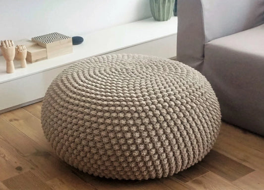 CROCHET PATTERN Bobbles Pouf Video Tutorial Diy Tutorial Crochet Pouf Poof, Ottoman, Footstool, Home Decor, Pillow, Bean Bag, Floor Cushion