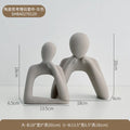 Modern Minimalist Abstract Couple Figurine Decor - Luxe Haus Studio