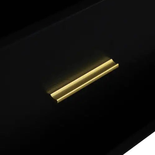 Modern Black 6-Drawer Dresser – Wide Contemporary Chest of Drawers with Ample Storage - Luxe Haus Studio