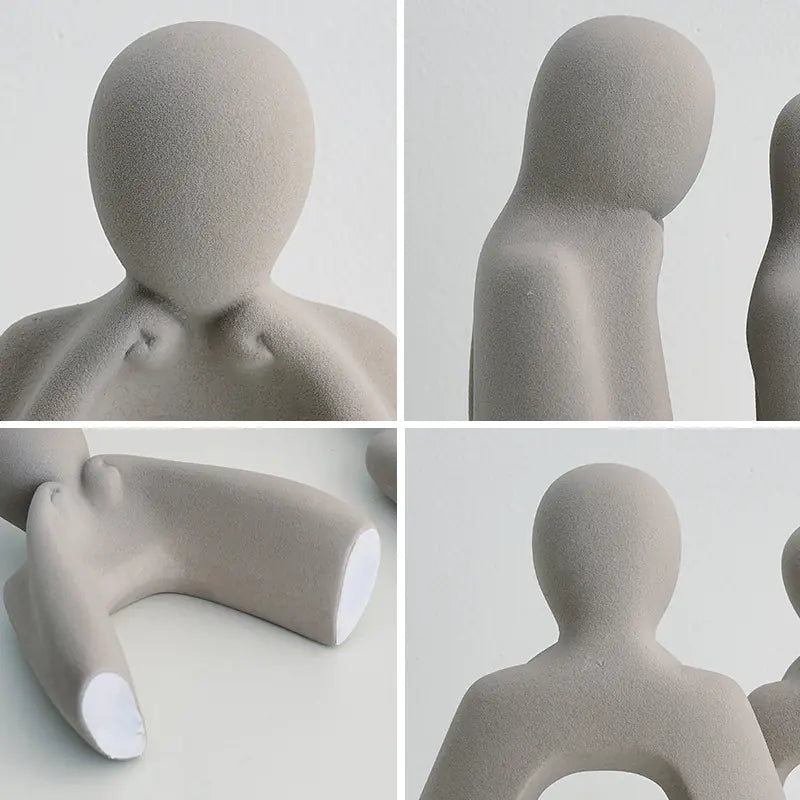 Modern Minimalist Abstract Couple Figurine Decor - Luxe Haus Studio
