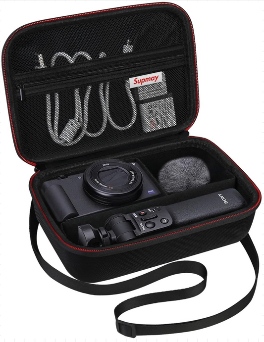 Hard Travel Case for Sony ZV-1F / ZV-1 / II Digital Camera, Black - Luxe Haus Studio