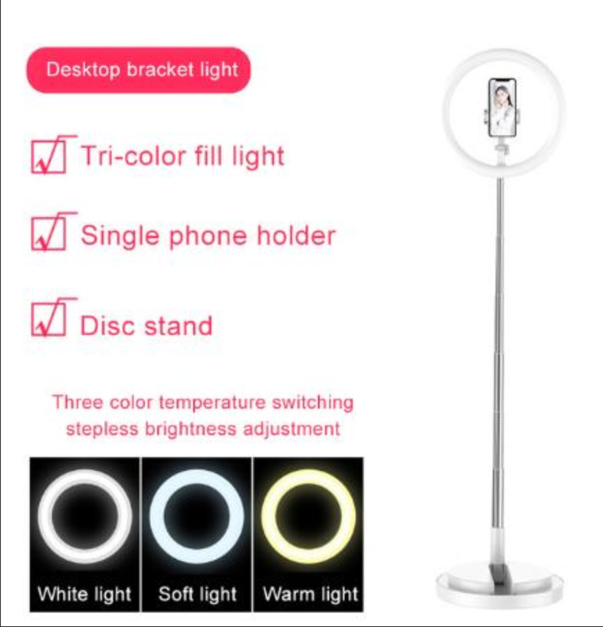 Selfie Ring Light LED Portable for Youtube Vlog Live Photo