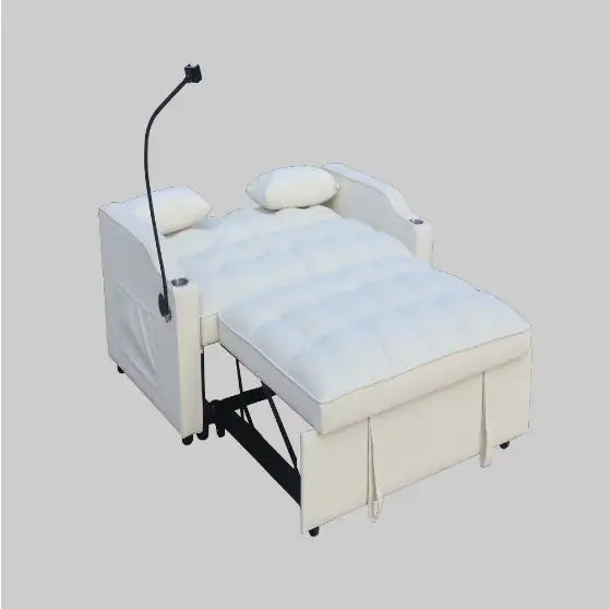 Modern Velvet Convertible Sofa Bed – 3-in-1 Pull-Out Sleeper with USB Ports & Adjustable Backrest - Luxe Haus Studio