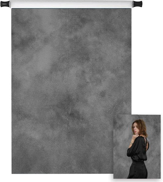 Portrait Photography Backdrops for Photographers Grey Abstract Photo Backdrop for Headshot Old Master Photostudio Props, 5X7Ft