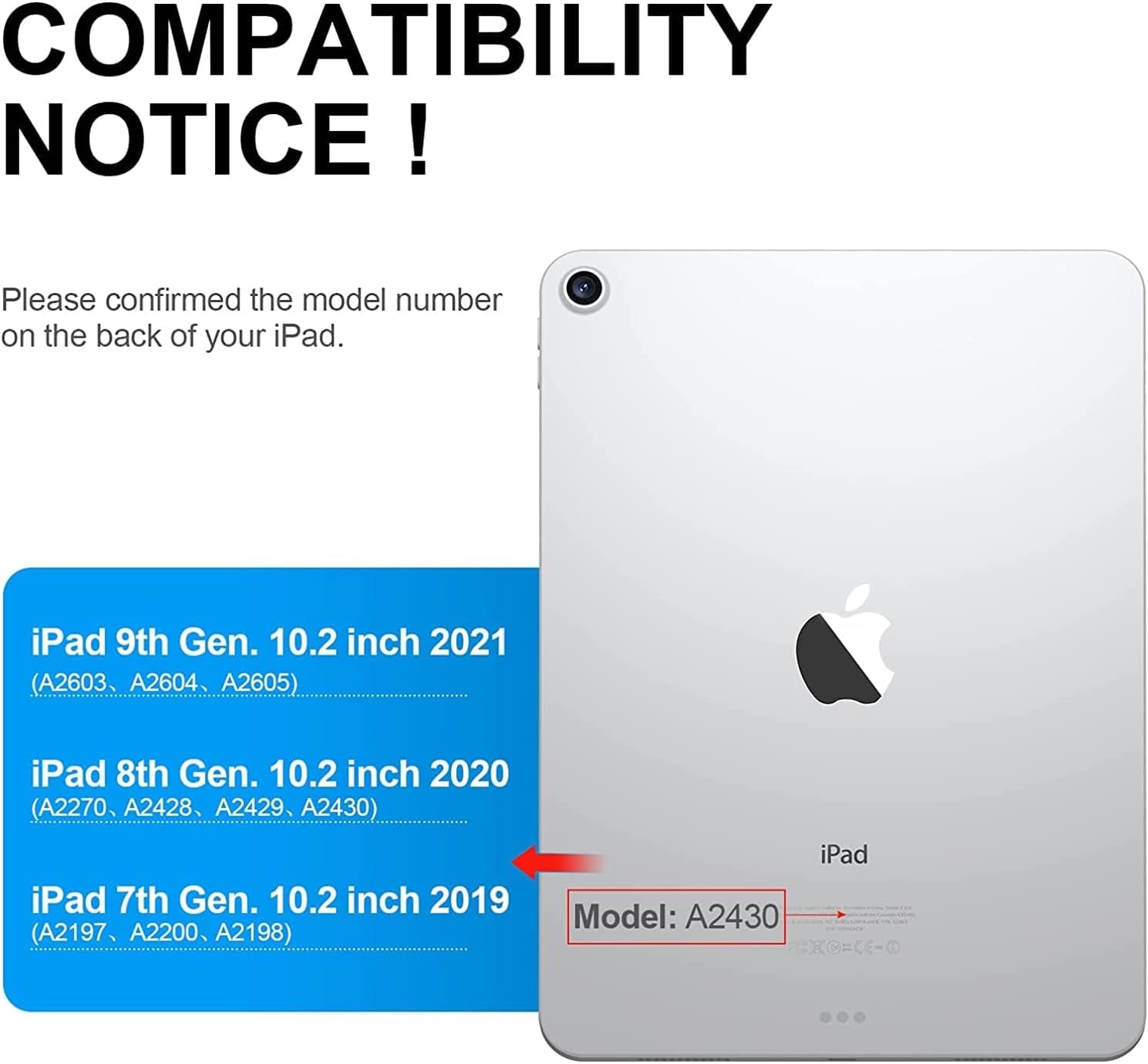Keyboard Case for Ipad 10.2 9Th/8Th/7Th Gen,Touch Keyboard for Ipads 9Th Generation/8Th Gen/7Th Gen-360° Rotatable Protective Cover-Ipad Keyboard 9Th/8Th/7Th Gen with Pencil Holder