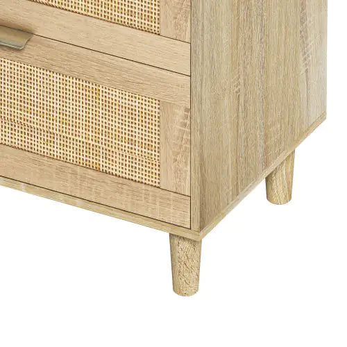 Rattan Natural 6-Drawer Dresser