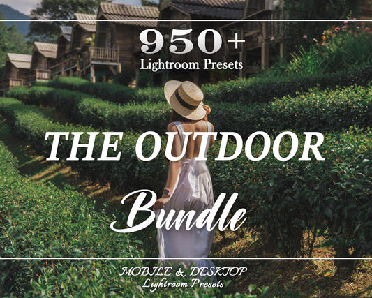 600 OUTDOOR Lightroom Presets Bundle, Mobile Desktop Preset, Moody Mountain Nature Preset, Wanderlust Travel Blogger Preset for Instagram