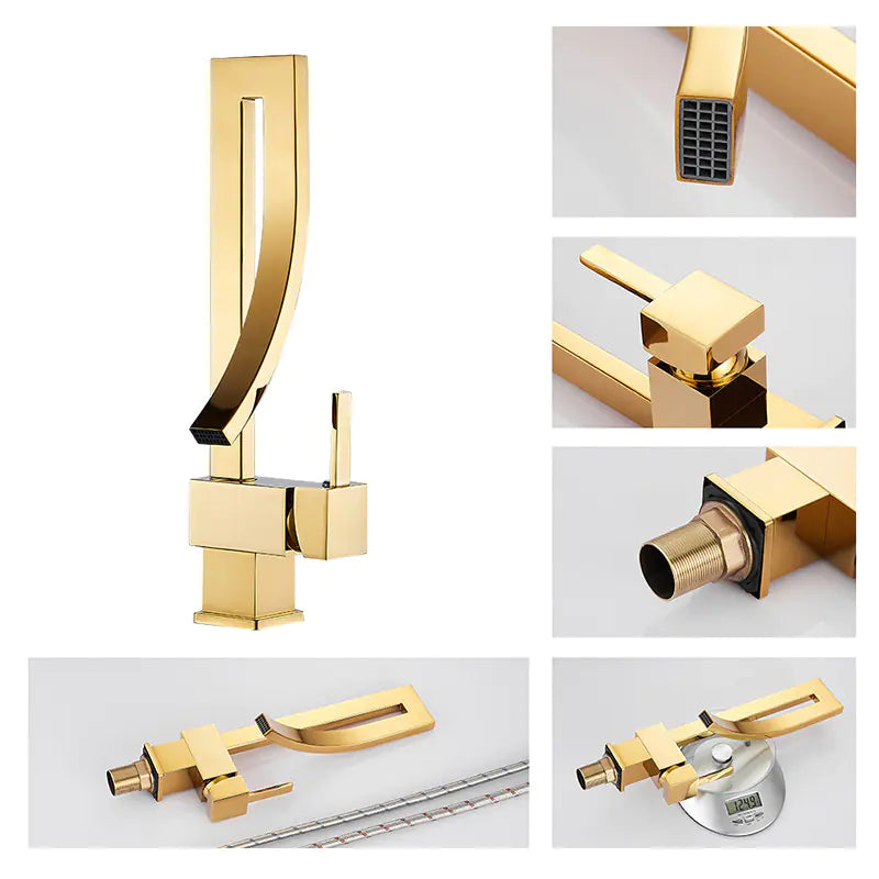 Modern Swivel Sink Faucet - Luxe Haus Studio