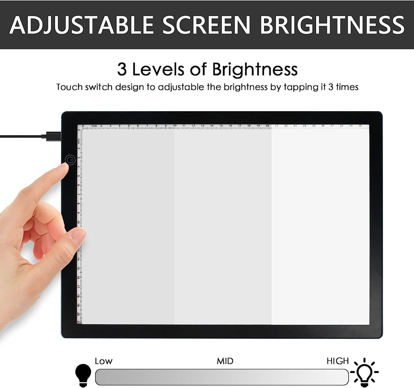 MAFUEAY Slide Viewer Light Box, for Viewing Scanning Negatives and Slides, Artis