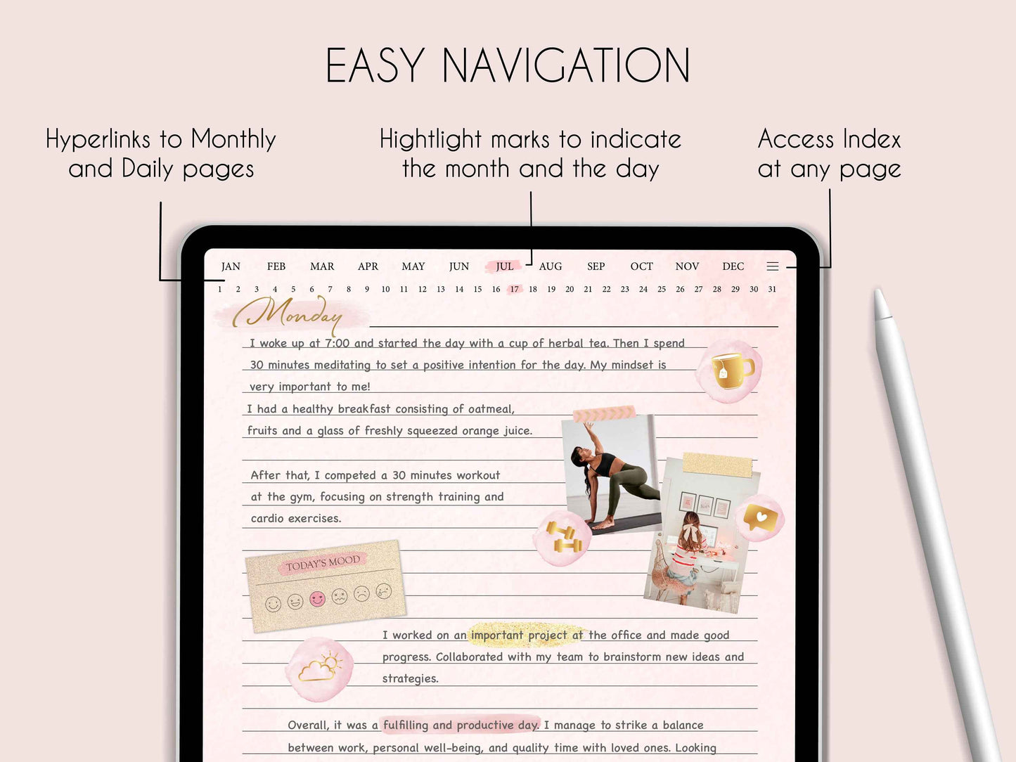 Digital Daily Journal, Digital Journal, Goodnotes & Notability, Ipad Notebook, Digital Diary