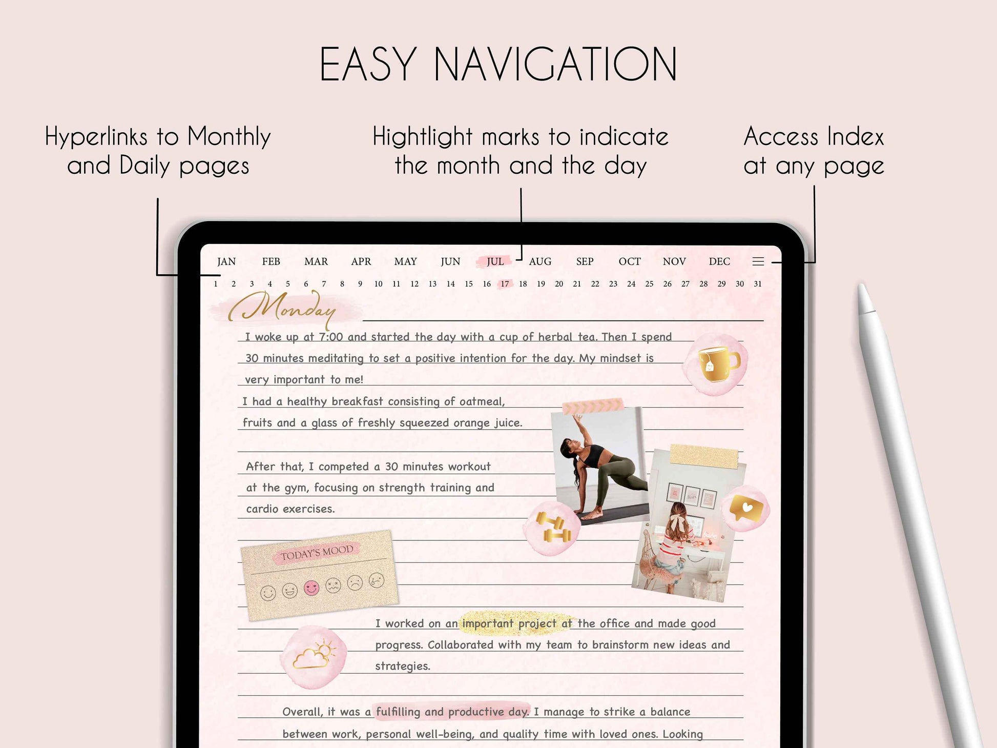 Digital Daily Journal, Digital Journal, Goodnotes & Notability, Ipad Notebook, Digital Diary