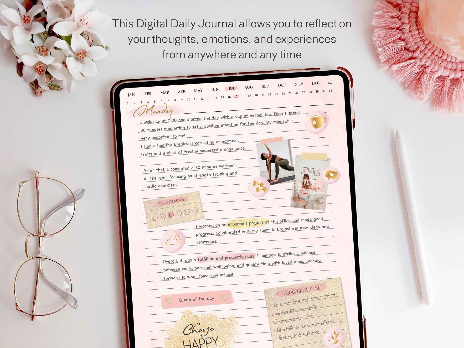 Digital Daily Journal, Digital Journal, Goodnotes & Notability, Ipad Notebook, Digital Diary