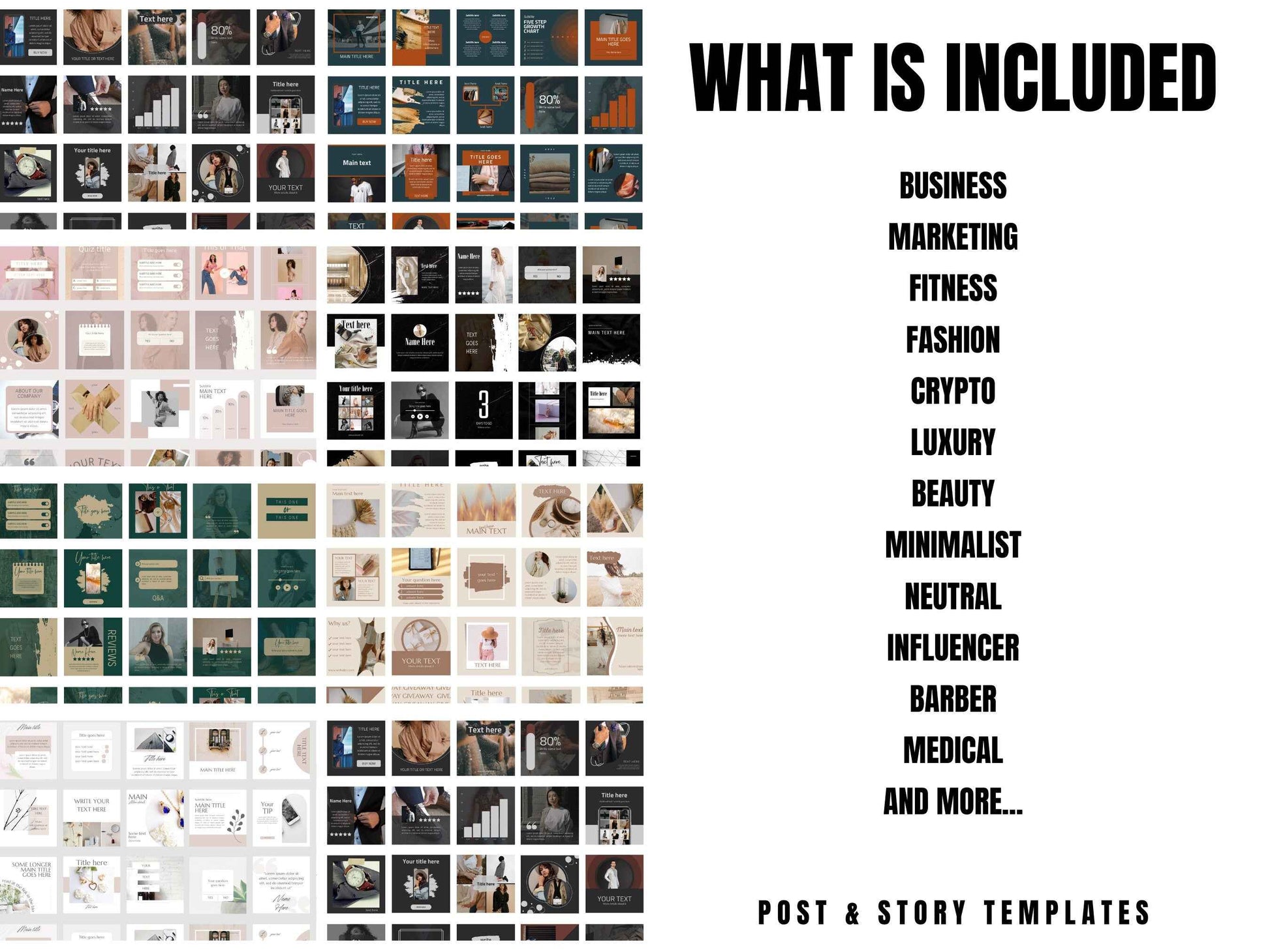 Mega Bundle Instagram Canva Templates, 12000 Templates, Business Post, Digital Marketing, Social Media Post, Set of 12000, Instagram Feed
