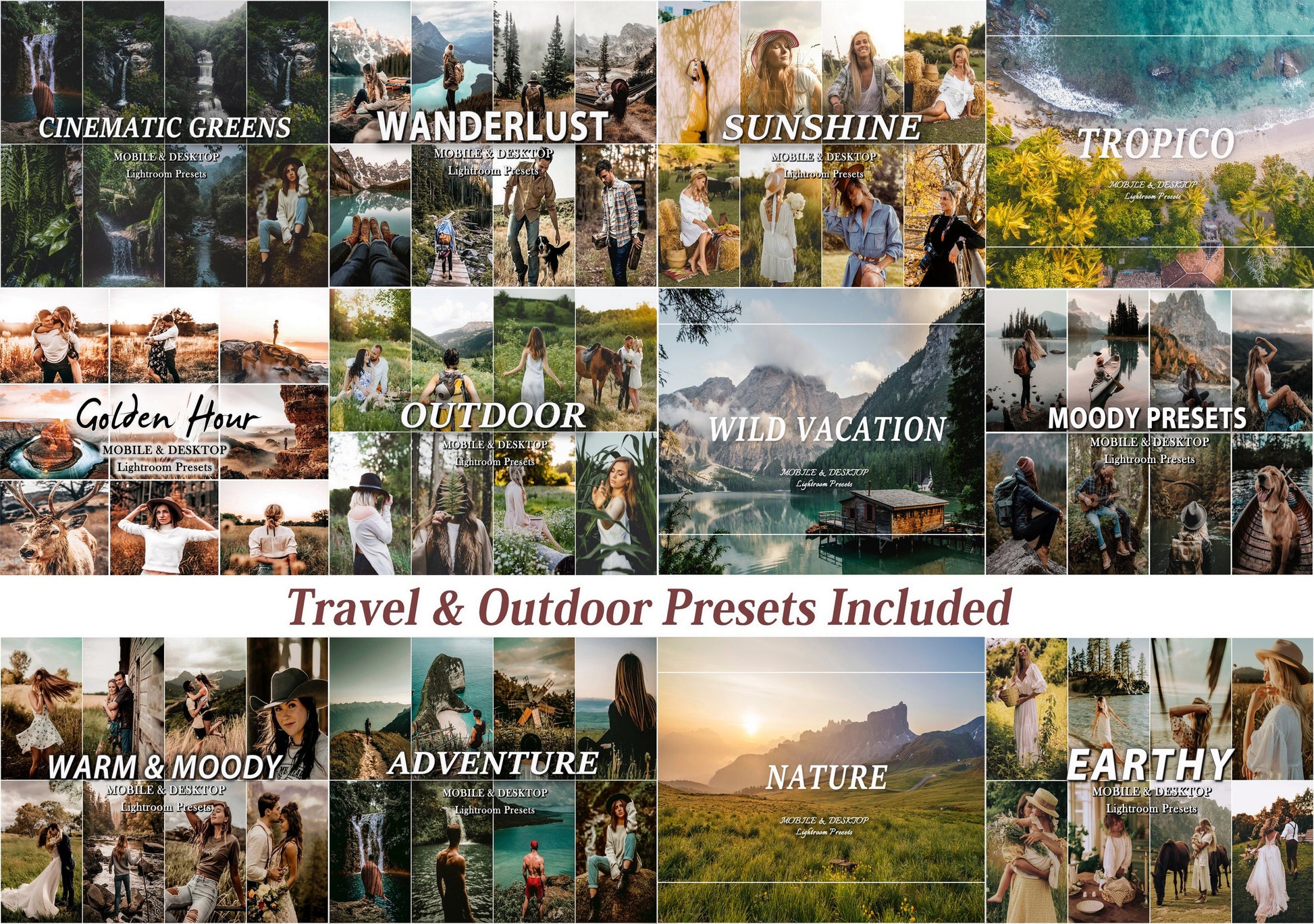 2000 MEGA Lightroom PRESETS Bundle, Spring Summer Travel Presets, Aesthetic Moody Mobile and Desktop Influencer Presets, Outdoor Nature