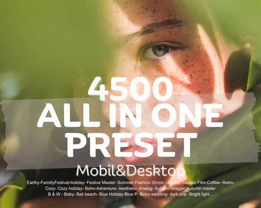 4500+ All in One Mobile Lightroom Preset Bundle, Film Lightroom Presets, Instagram Filter, Dark Moody Presets, Mobile&Desktop Preset Bundle