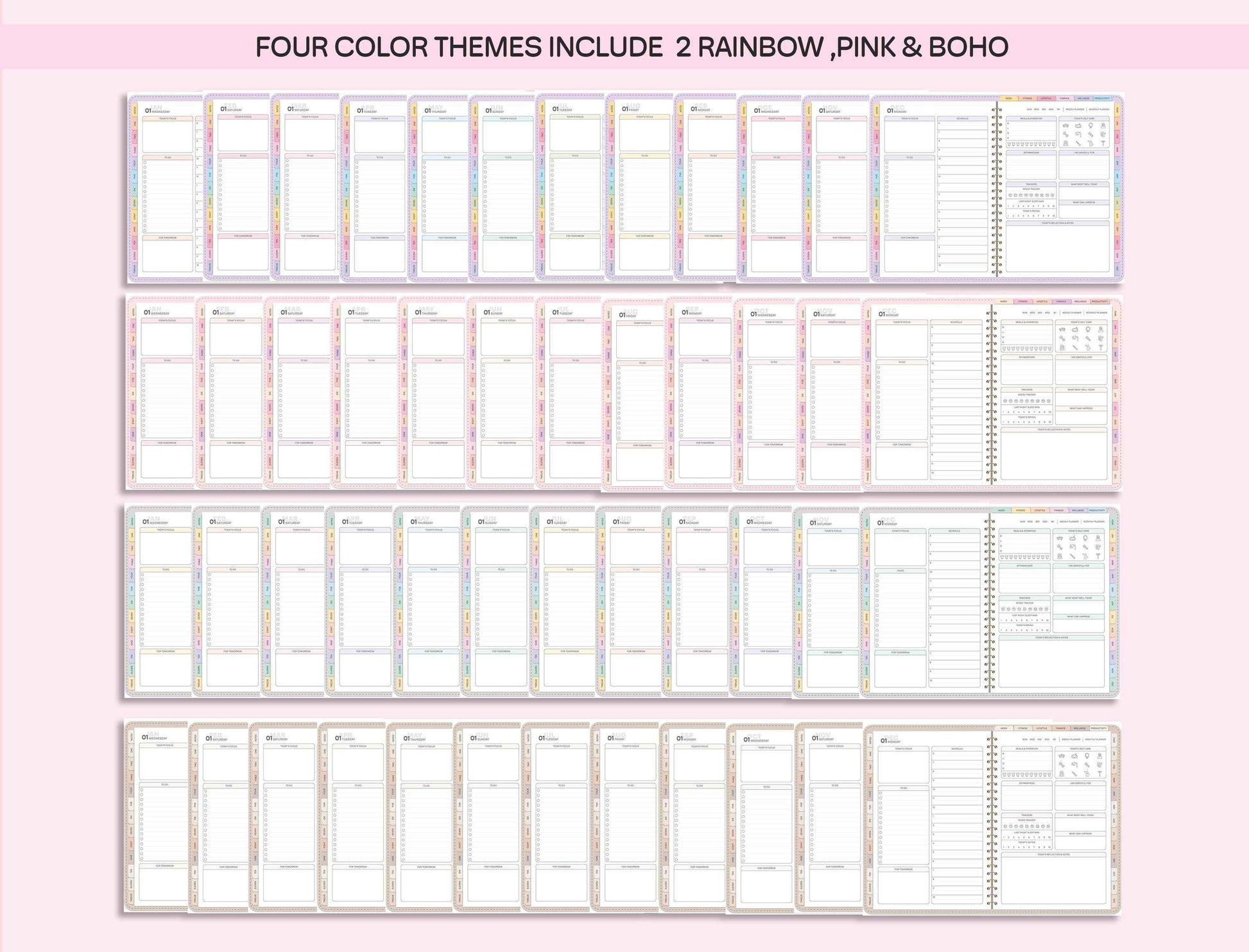 All-In-One Digital Planner 2025, 2026, 2027, Digital Planner, Digital Journal, Digital Goodnotes Template, Weekly, Daily Planner, Notability