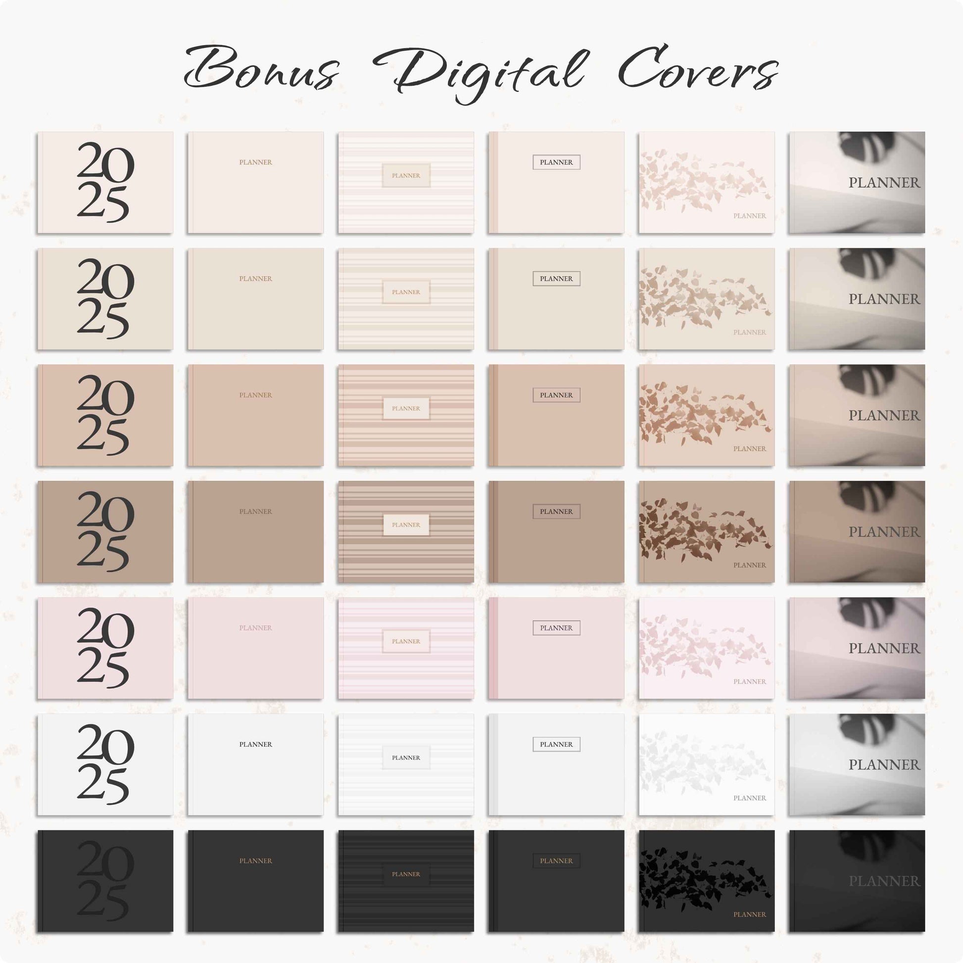 Simple Digital Planner, Weekly Planner, Monthly Planner, Goodnotes Planner, Planner 2025 2026, Simple Planner, Neutral, Beige, Minimalist