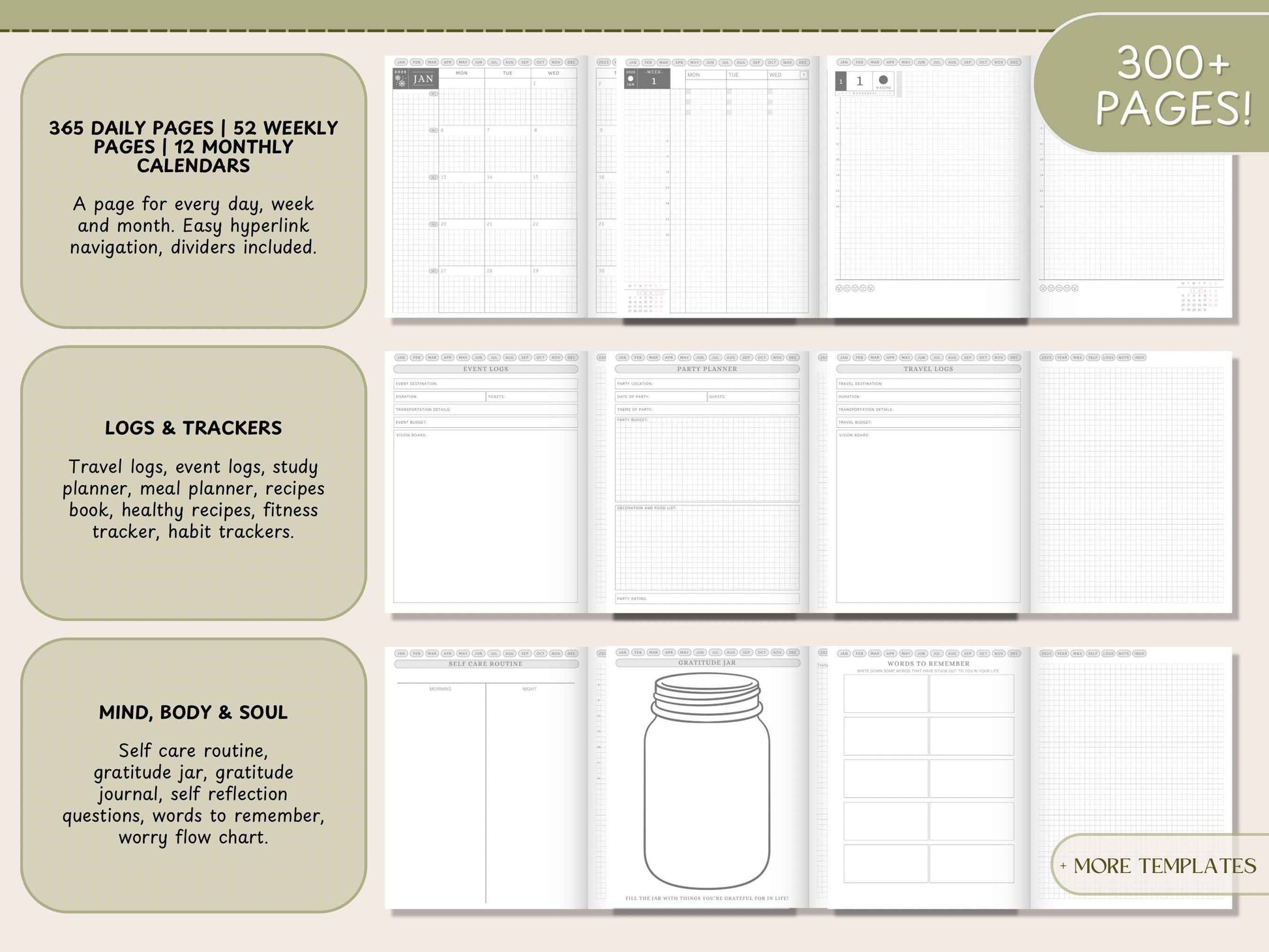 Digital Hobonichi 2025 Planner | Japanese/English Yume Planner | Techo Cousin Digital Planner | MON Start | Notability Planner | Full Year