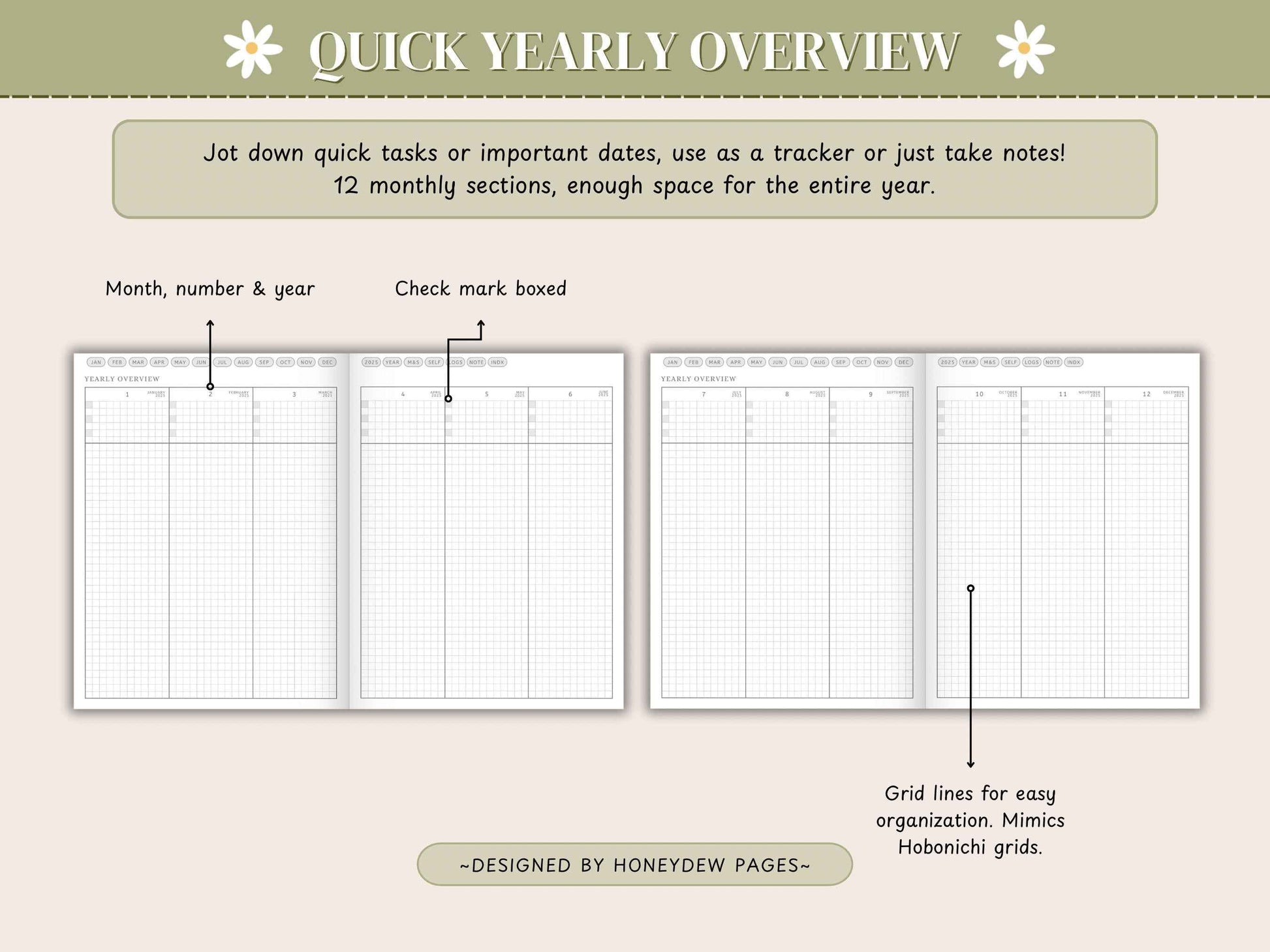 Digital Hobonichi 2025 Planner | Japanese/English Yume Planner | Techo Cousin Digital Planner | MON Start | Notability Planner | Full Year