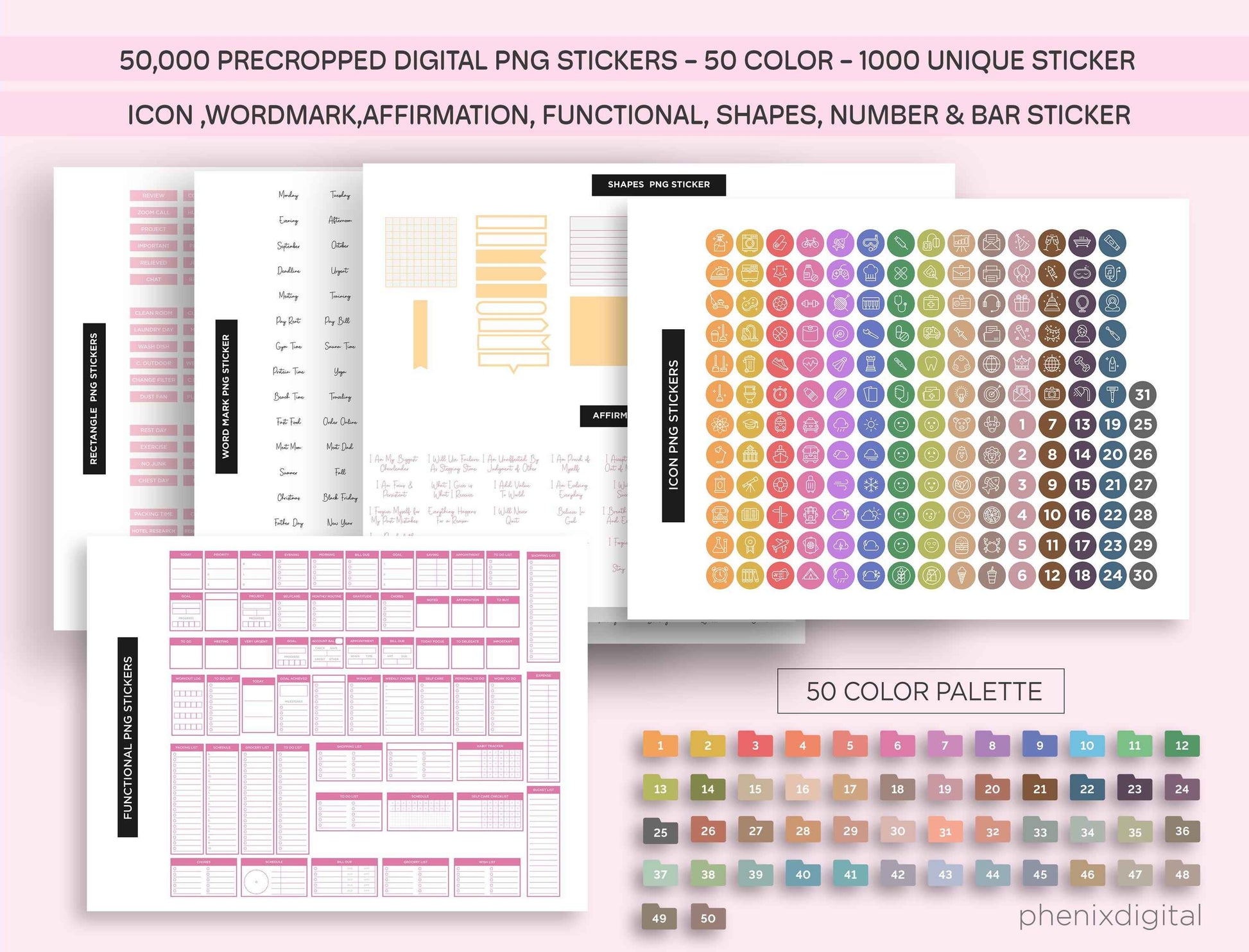 All-In-One Digital Planner 2025, 2026, 2027, Digital Planner, Digital Journal, Digital Goodnotes Template, Weekly, Daily Planner, Notability