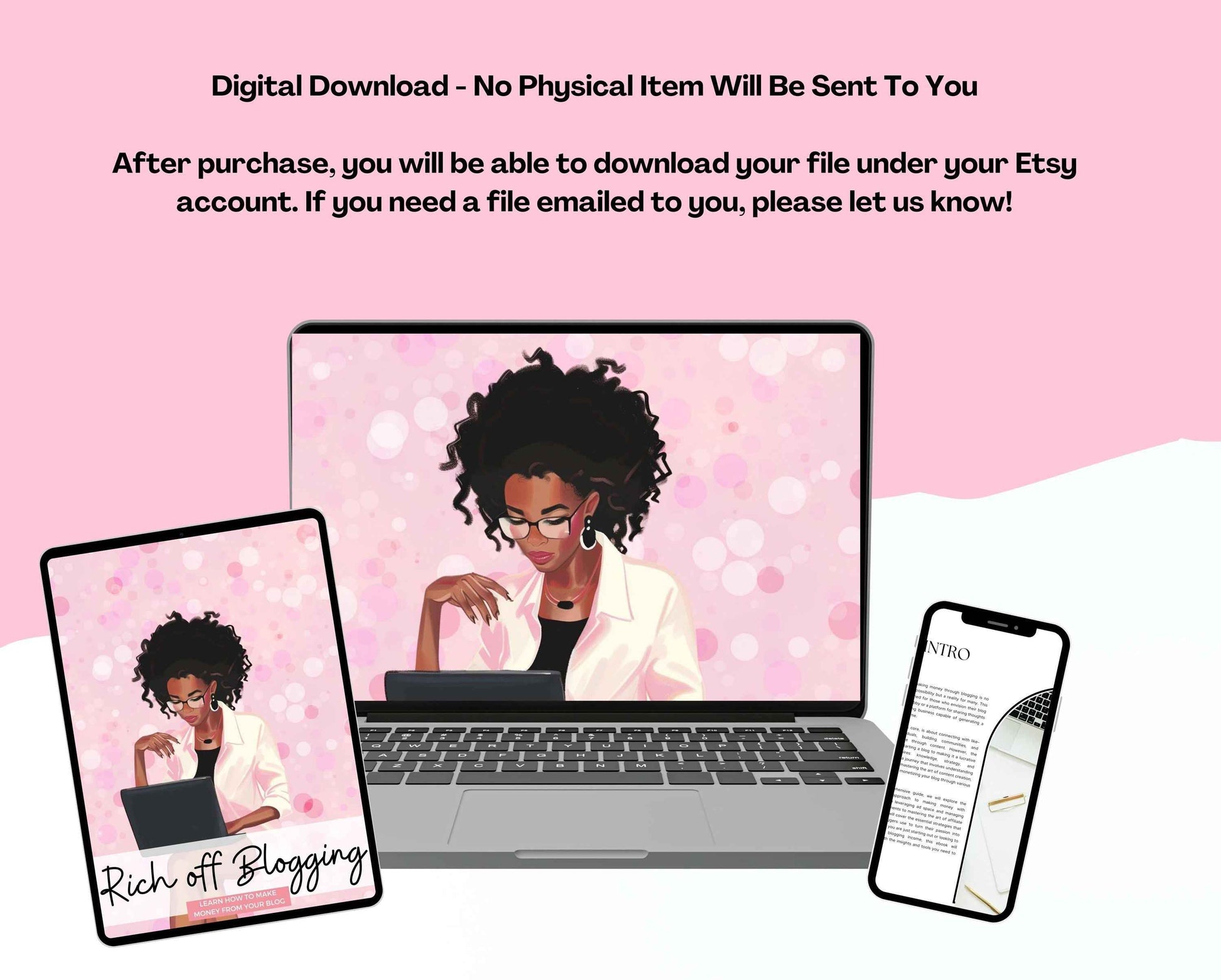 Rich of Blogging PLR Ebook, Done for You Ebook Template, Blogging Guide, Rich Girl Guide, White Label Business Planner, Rich Girl Guide