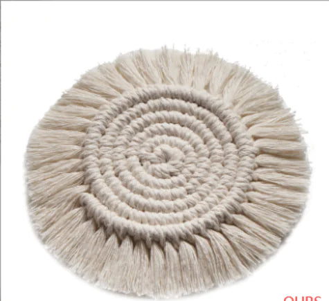 Bohemian Woven Coaster - Stylish Kitchen Decor